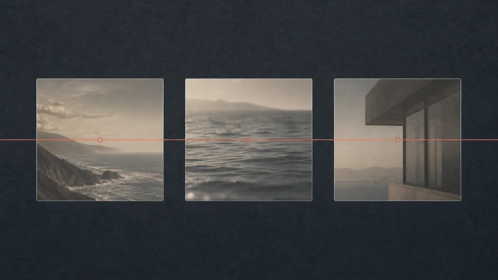 Three views connected by one shared moment